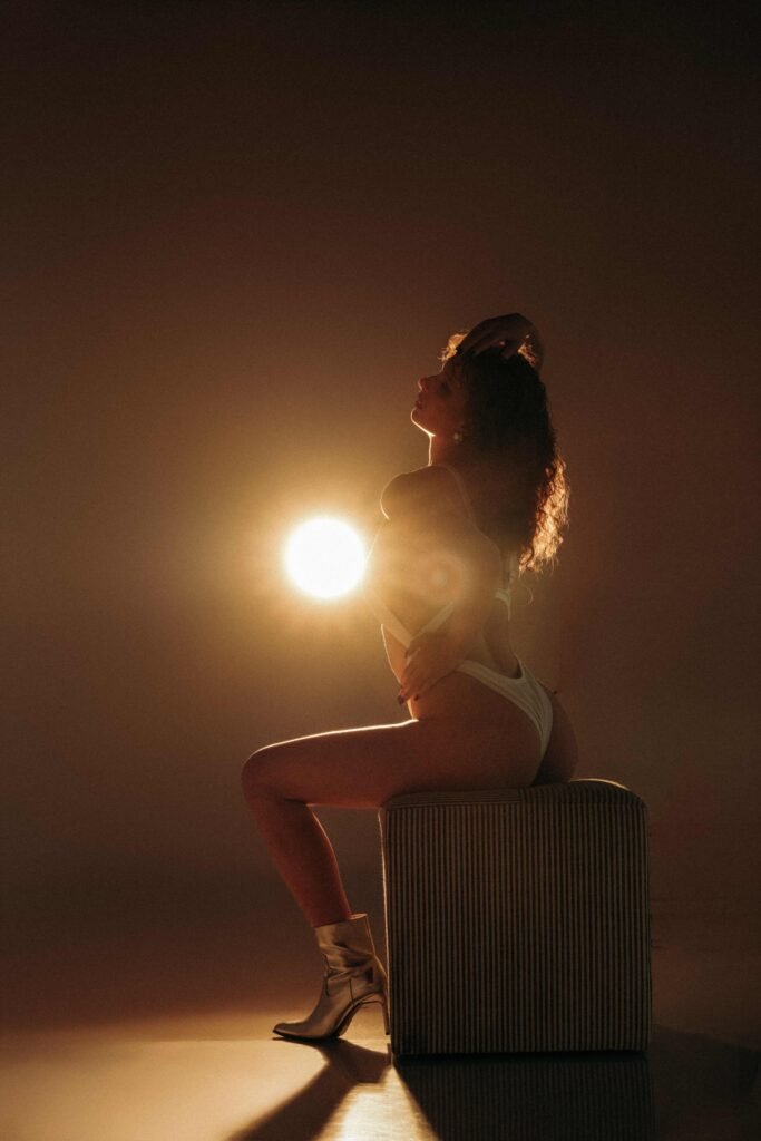 studio lifestyle shoot for modeling agency submission